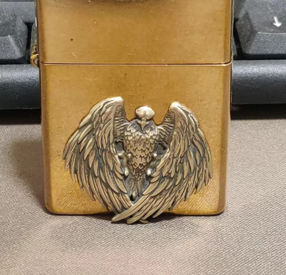 1 Piece Brass Winged Eagle Sticker DIY Lighter Decoration Accessories