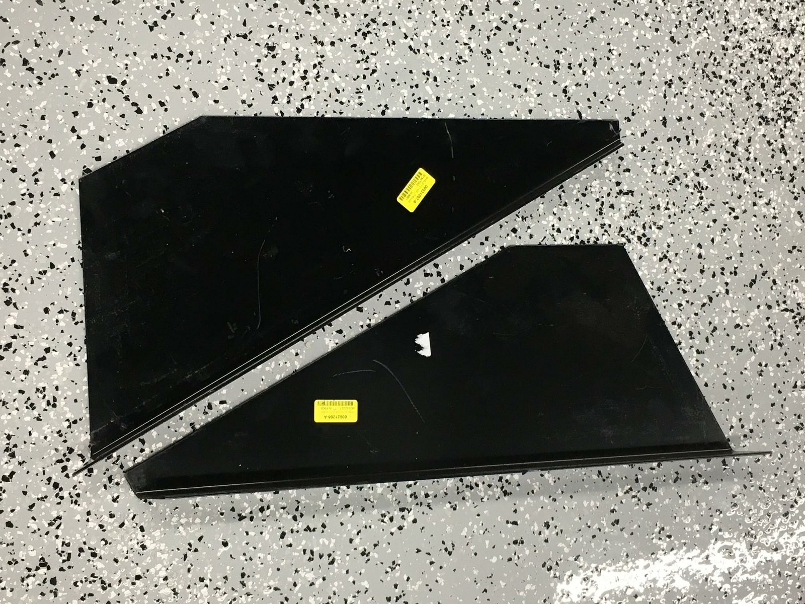 Unbranded Black Powder Coat Under Tailgate Spill Shield Pair 00021207-A NOS