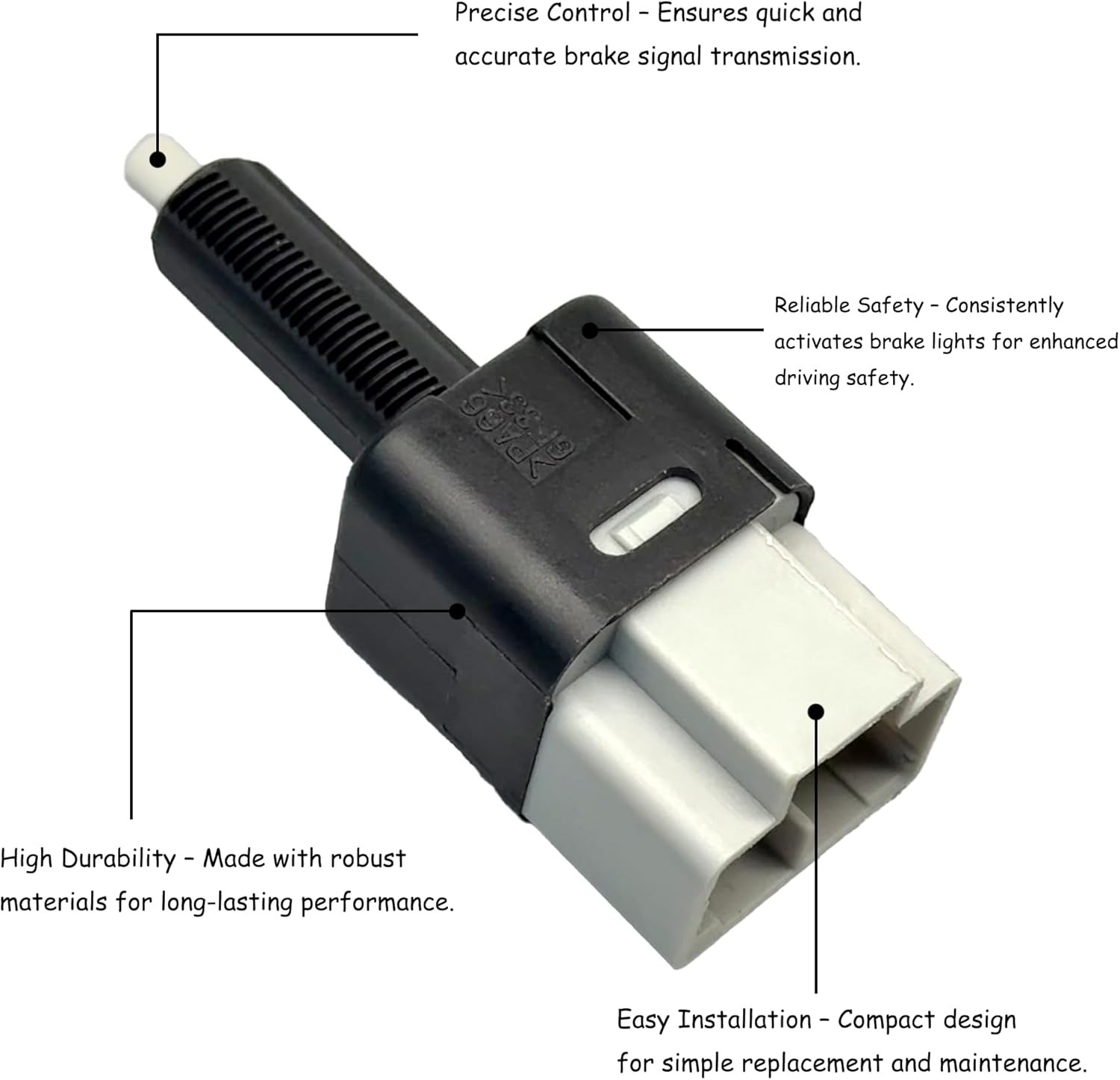 Stop Light Lamp Switch Assembly Compatible with Nissan Altima 2013-2018