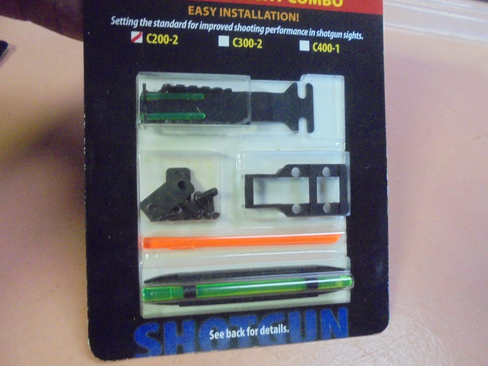 New in package Hi Viz Shotgun magnetic sight combo C200-2