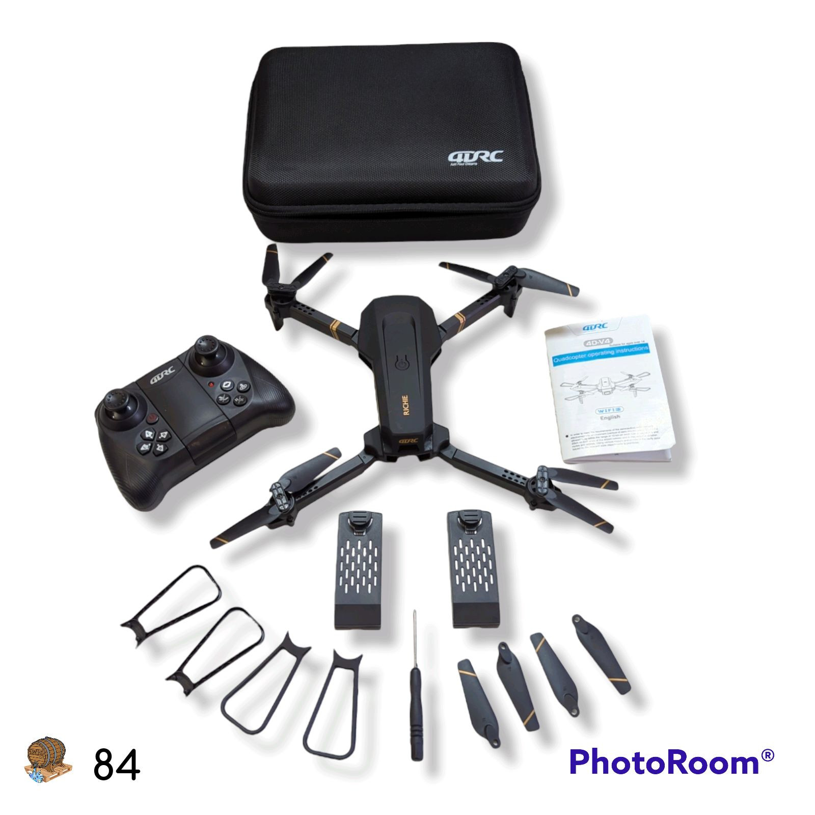 4DV4 Drone with 1080P Camera for Adults HD FPV Live Video RC Quadcopter