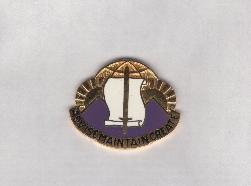 US Army 96th Civil Affairs Bn Airborne crest DUI c/b clutchback badge S-38