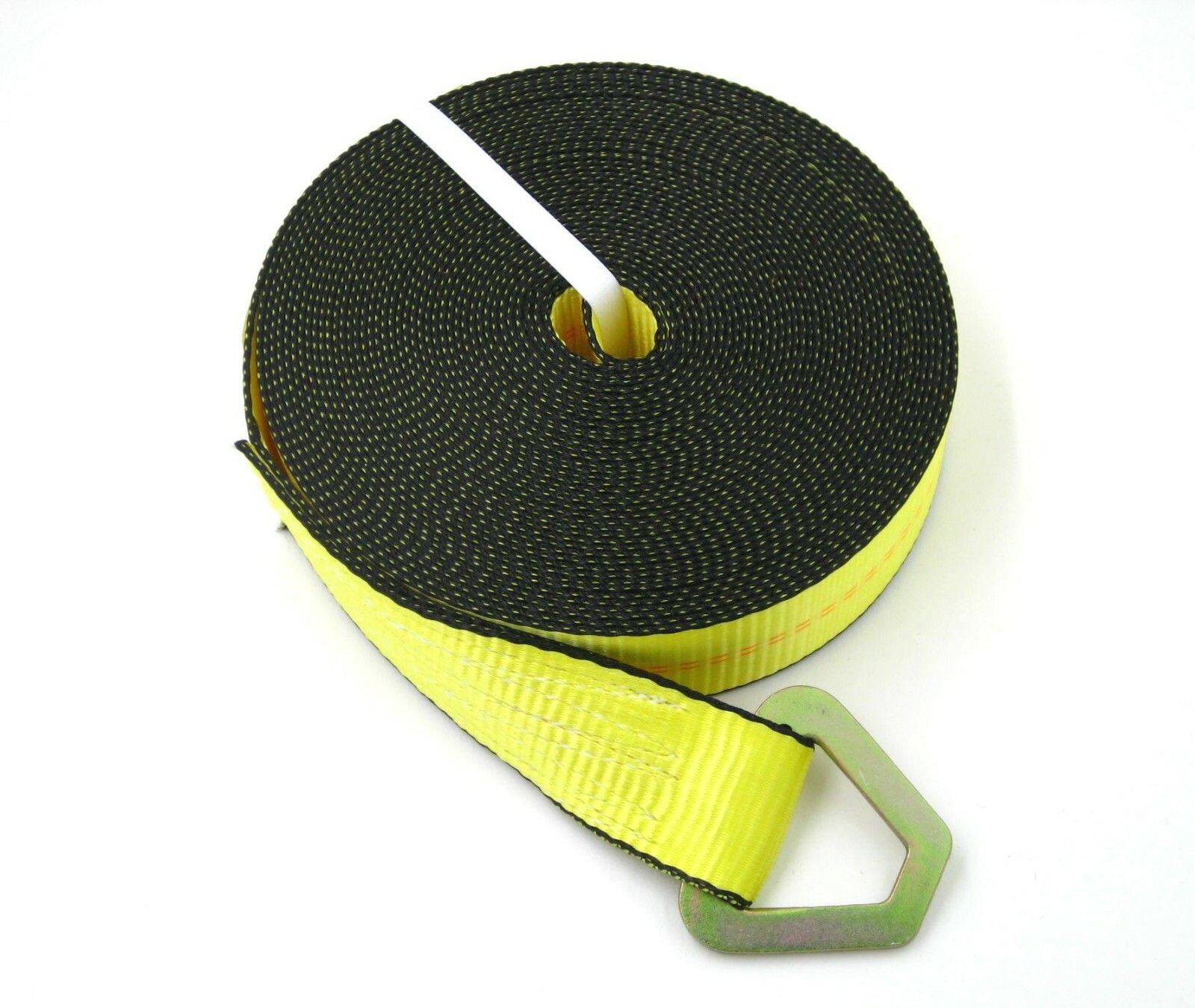 2" x 50' Winch Ratchet Strap Hay Tie Down Flatbed Truck Trailer Strap w D Ring