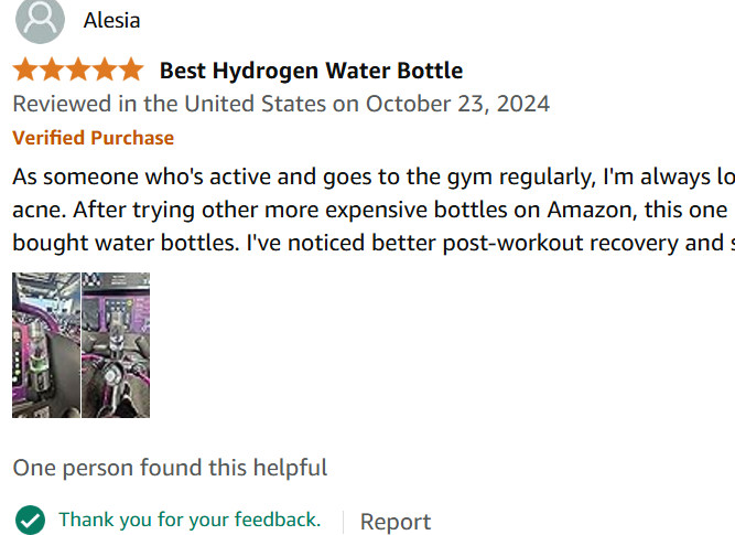 Open Box Vitality Fizz Hydrogen Bottle w/ Inhaler Kit | 6000+ PPB | SPE/PEM Tech