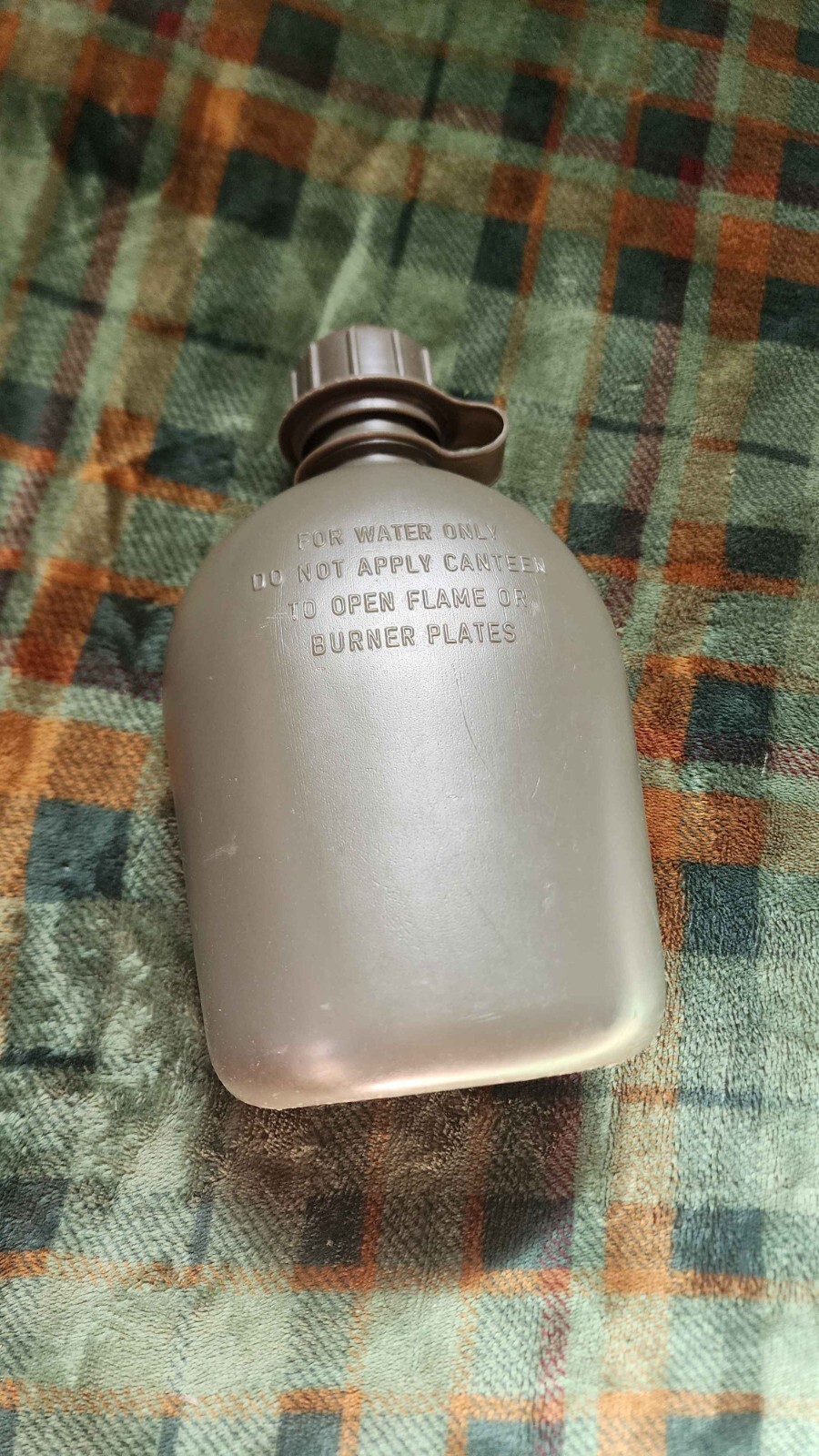 Vintage Hard Plastic US Military Canteen and cover