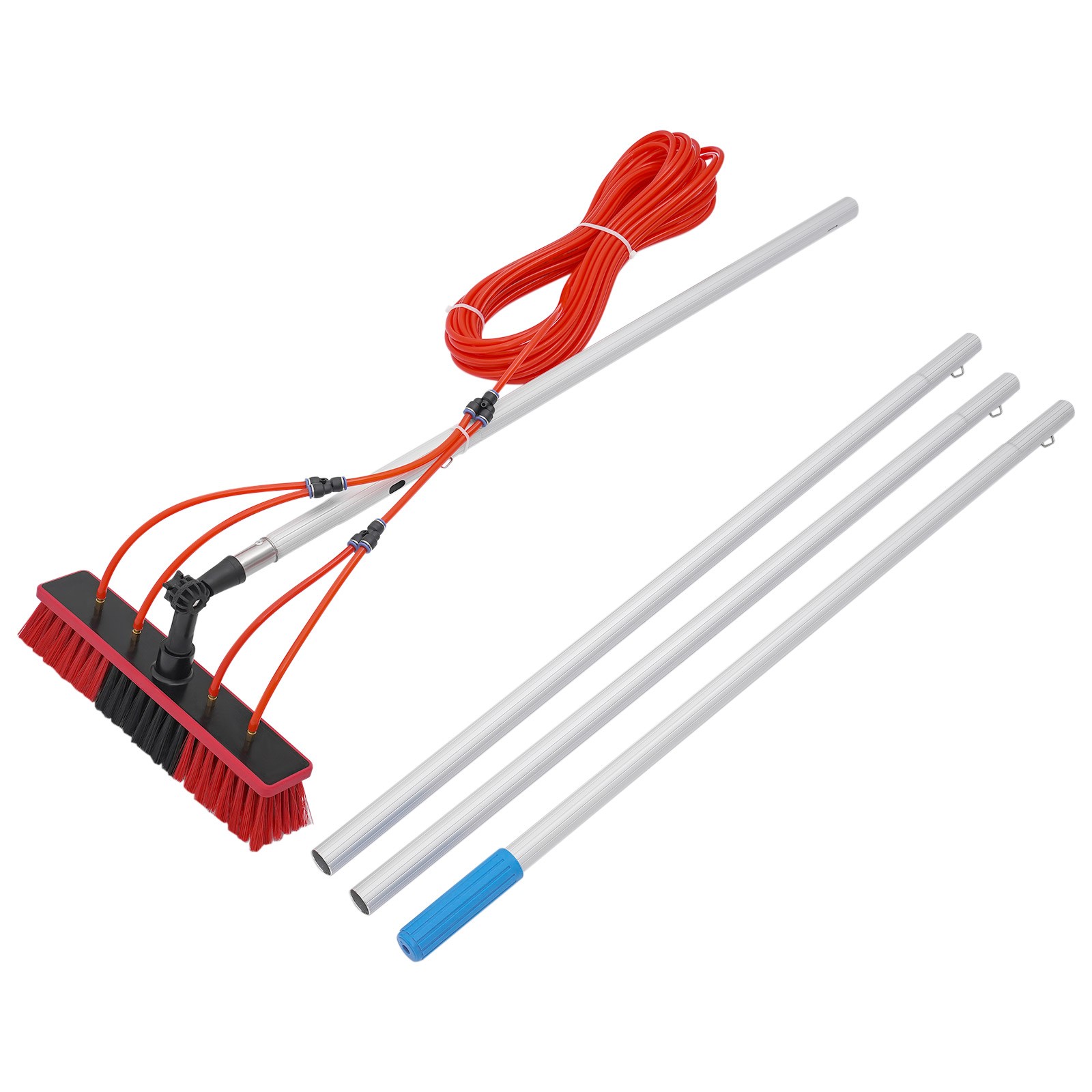13.12ft Solar Panel Cleaning Brush Outdoor Window Adjustable Pole Cleaning Kit