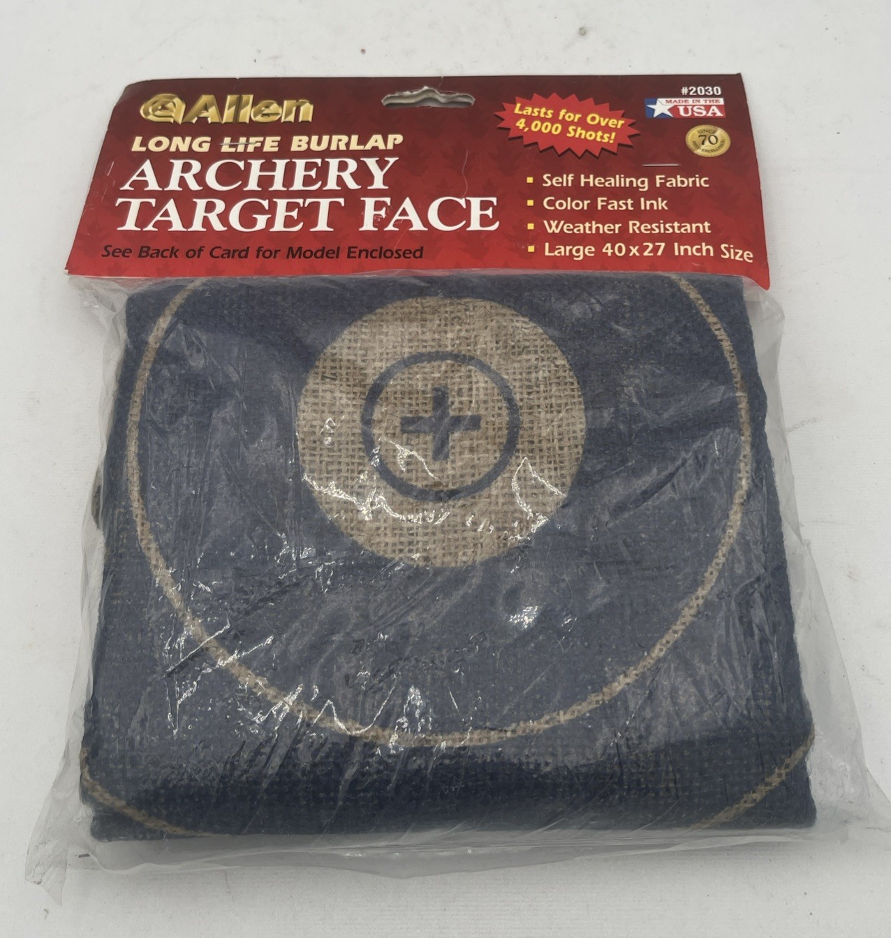 Allen Long Life Burlap Target Face Bullseye Model 2036 Archery USA 40x27”