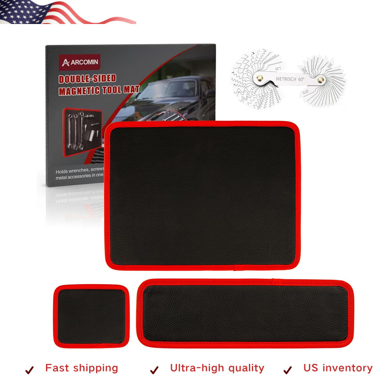 Flexible Magnetic Tool Mat Tray Holder, PVC Non-Slip Garage Workshop Car Repair