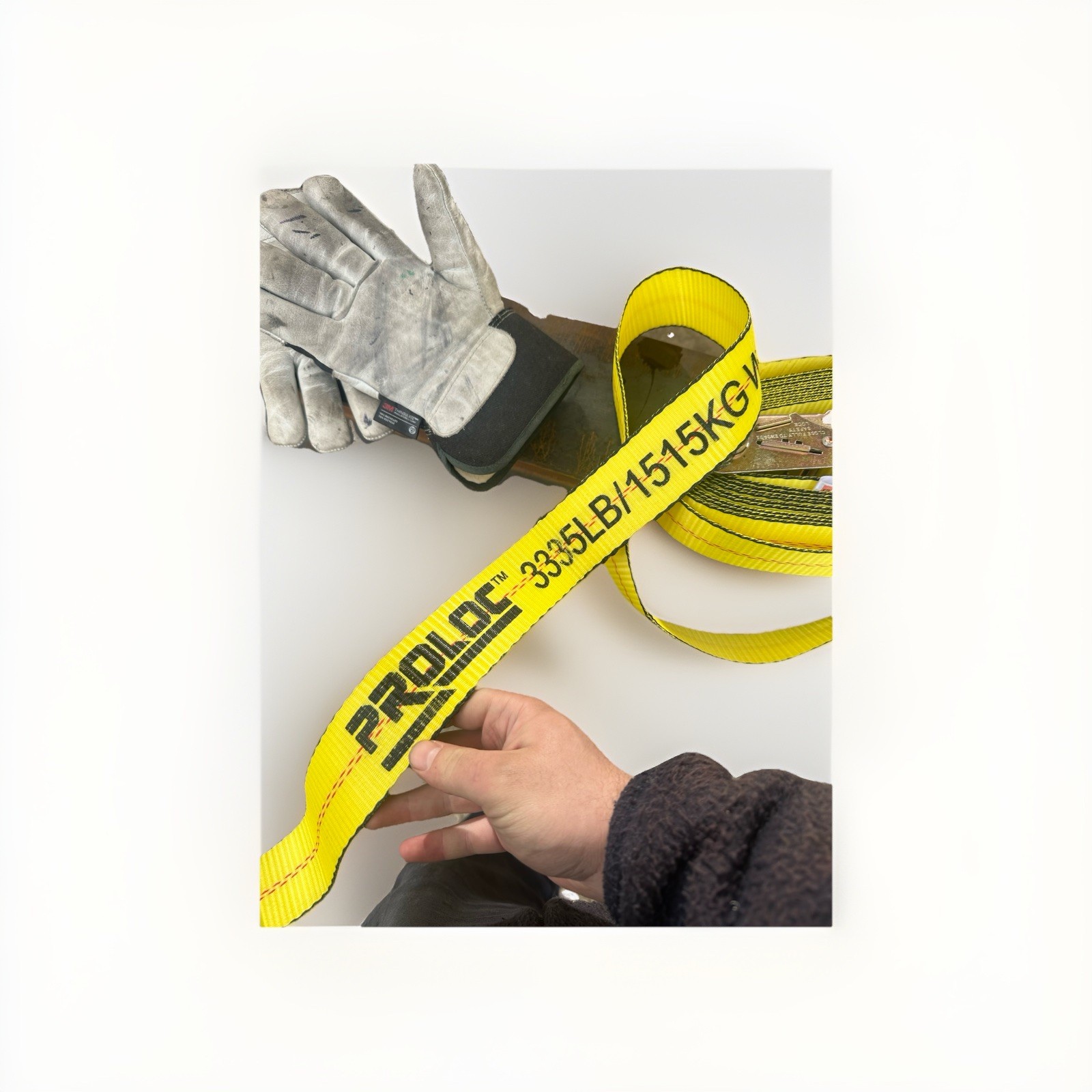 Proloc Ratchet Strap Belly Wrap Pipe Strap 3335lb 30’ Length For Strapping Pipe
