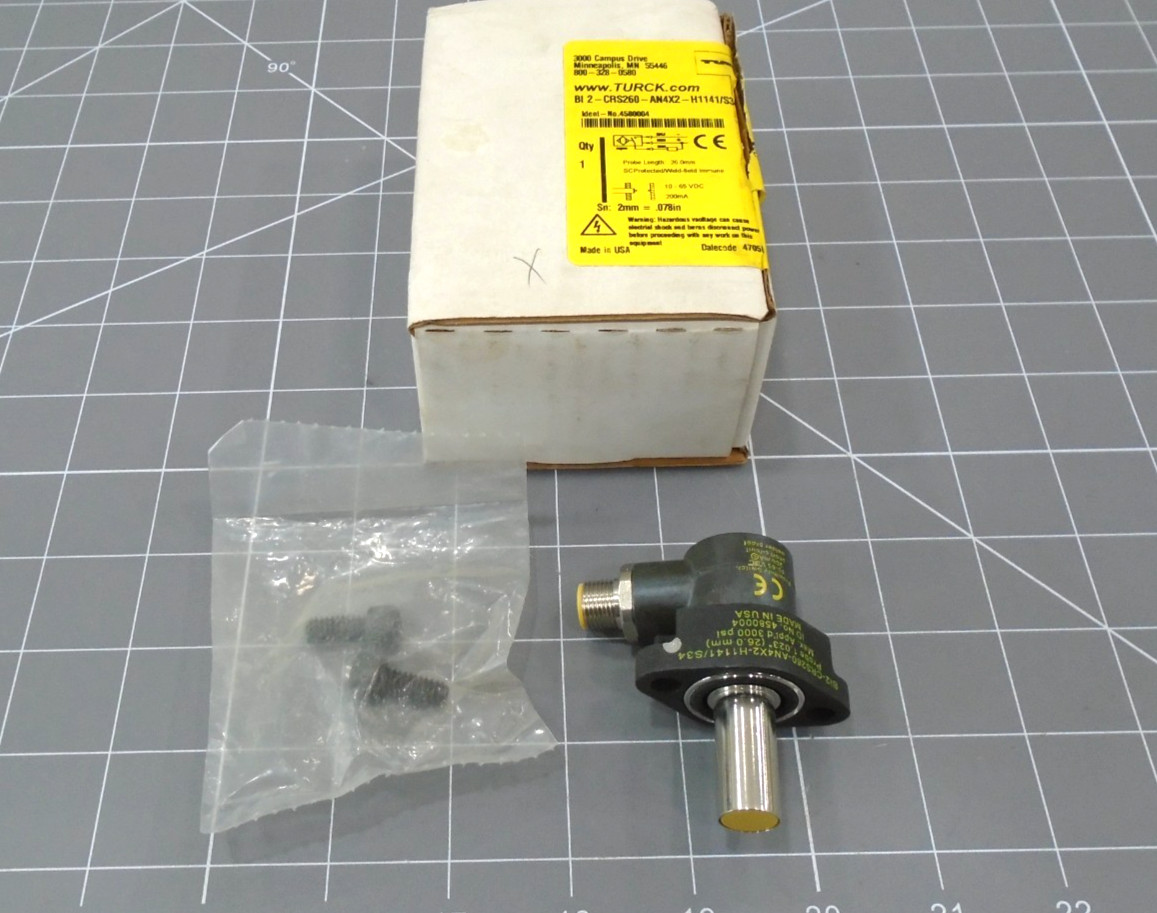 NEW Turck BI2-CRS260-AN4X2-H1141/S34 Cylinder Position Inductive Sensor