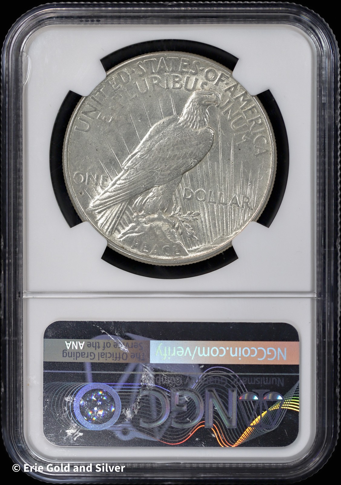 1927-S $1 Peace Silver Dollar NGC AU 53