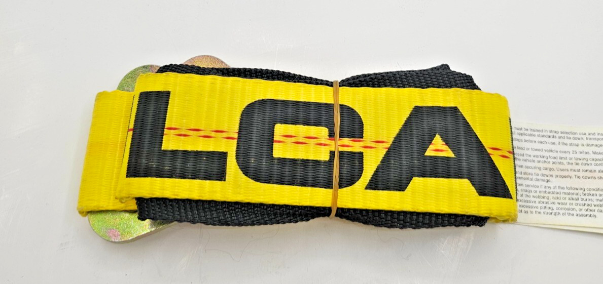 VULCAN AH36DR-WP Car Tie Down Axle Strap - 2" x 36" Long, 3300 lbs WLL 1497 KGS
