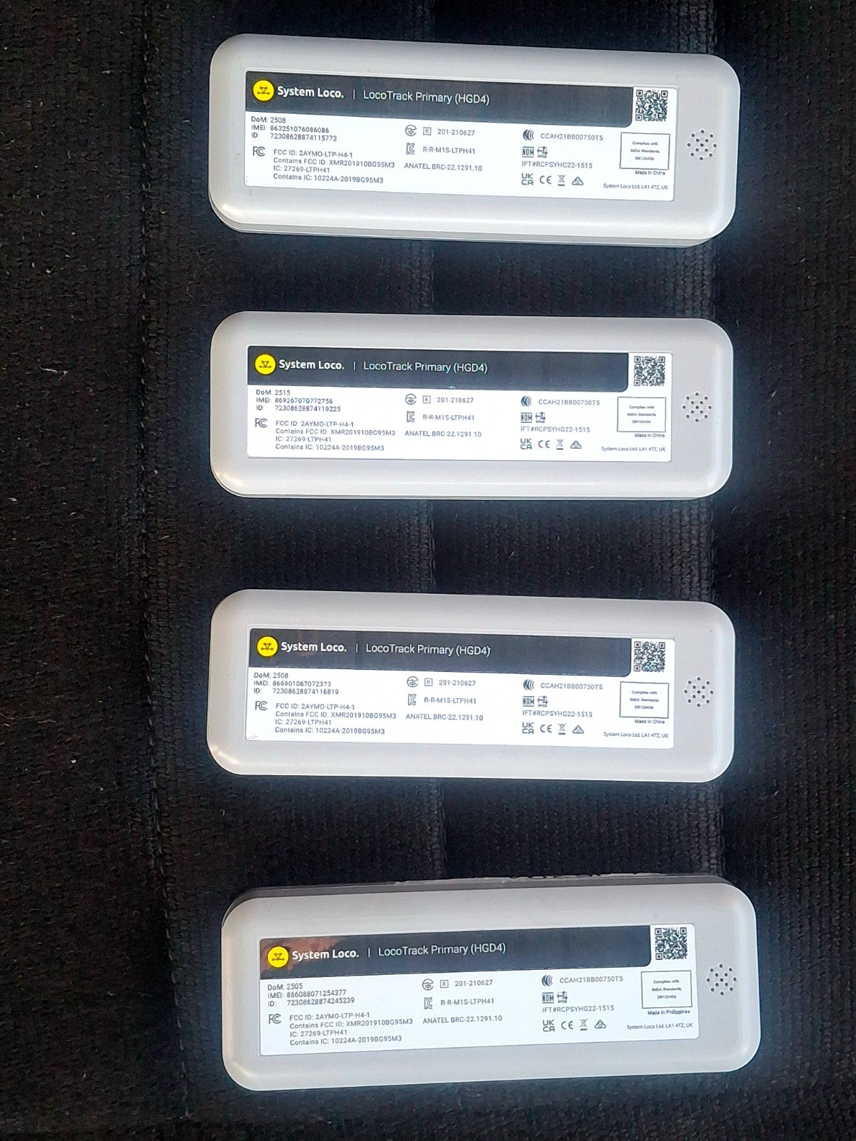 System Loco HGD4 White Battery Operated (LocoTrack) Primary Tracking Device