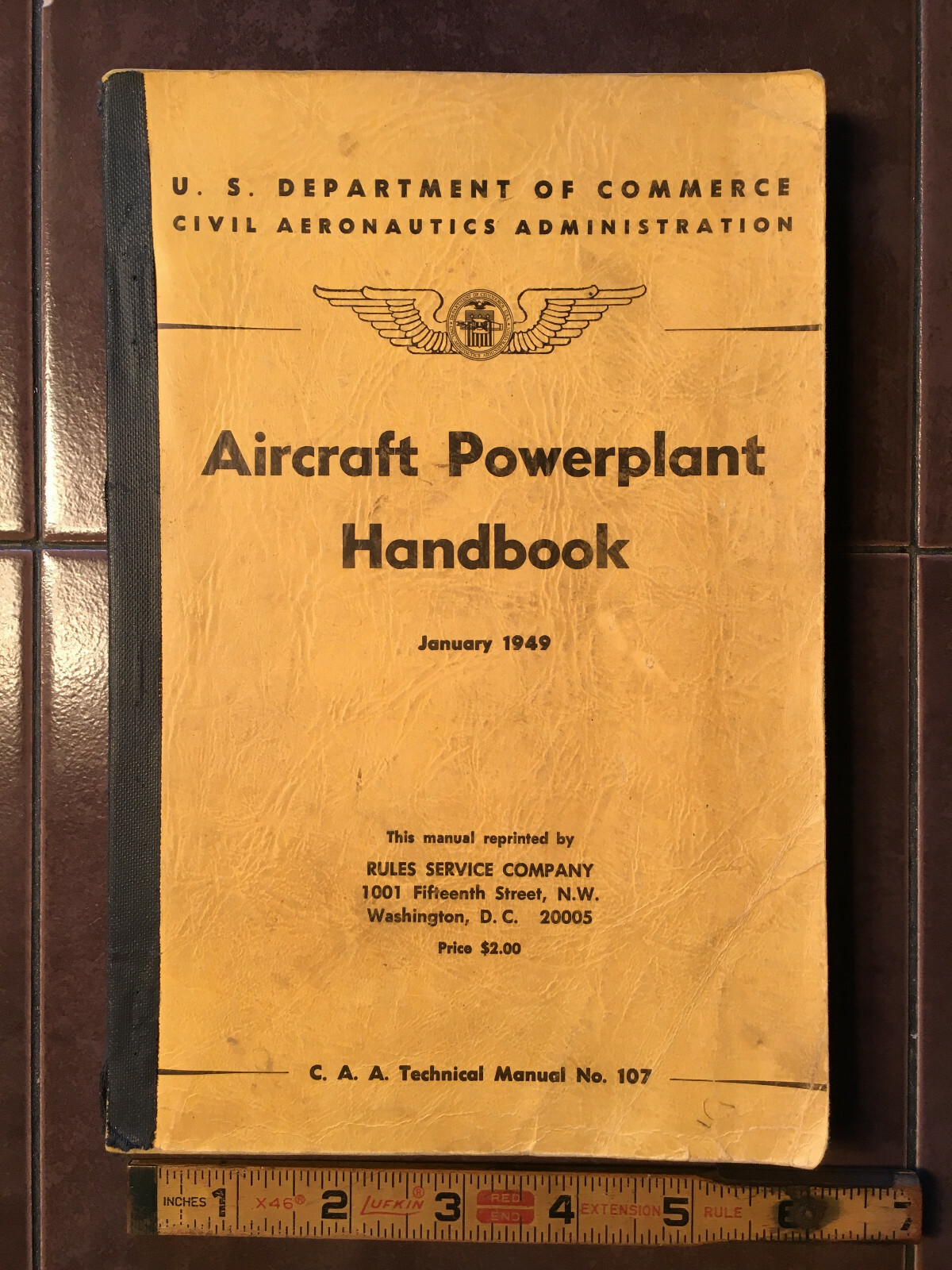 1949 Aircraft Powerplant Handbook Maintenance Training Manual