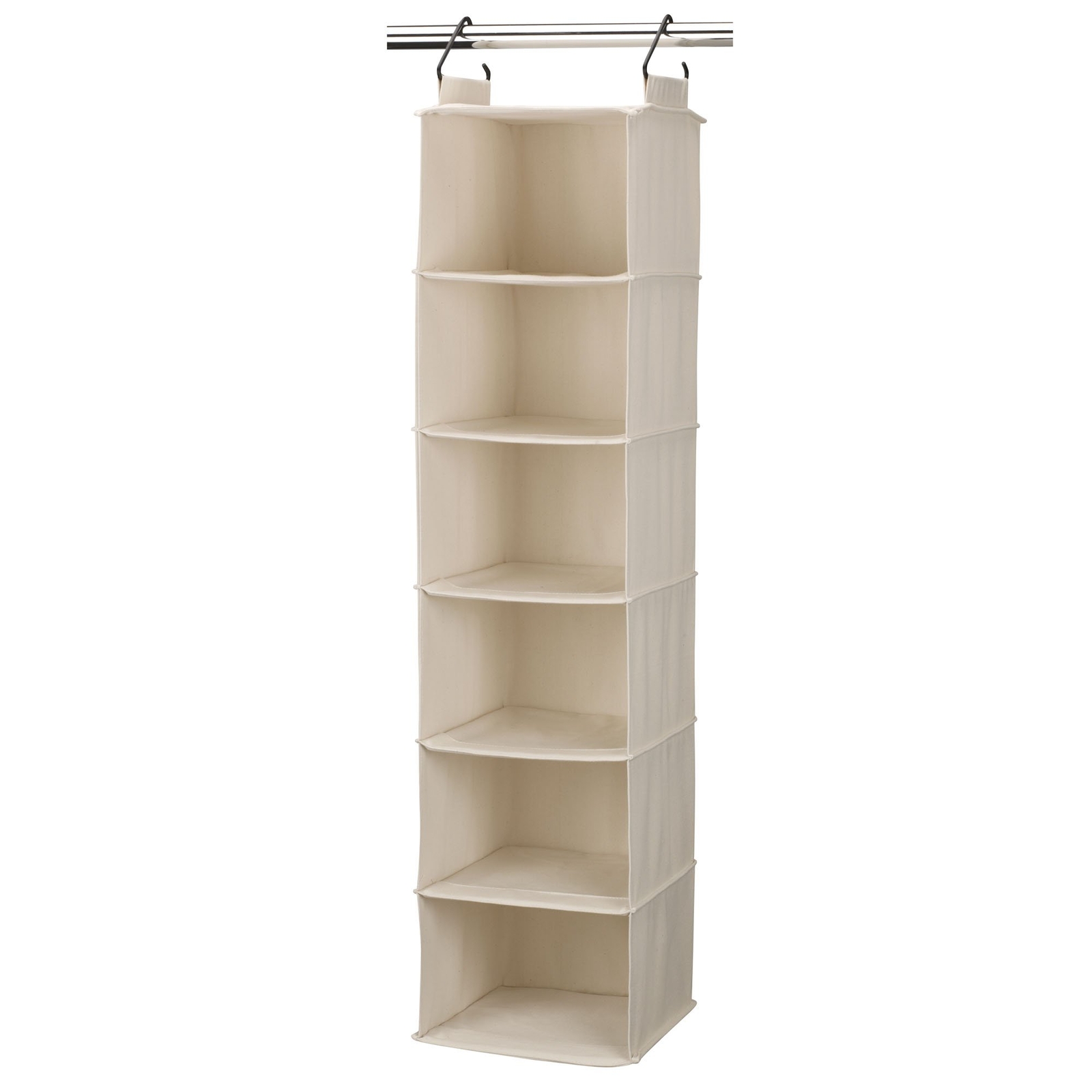 Tials Cedarline 6shelf Hanging Closet Organizer Heavyduty Cotton Canvas Breathab