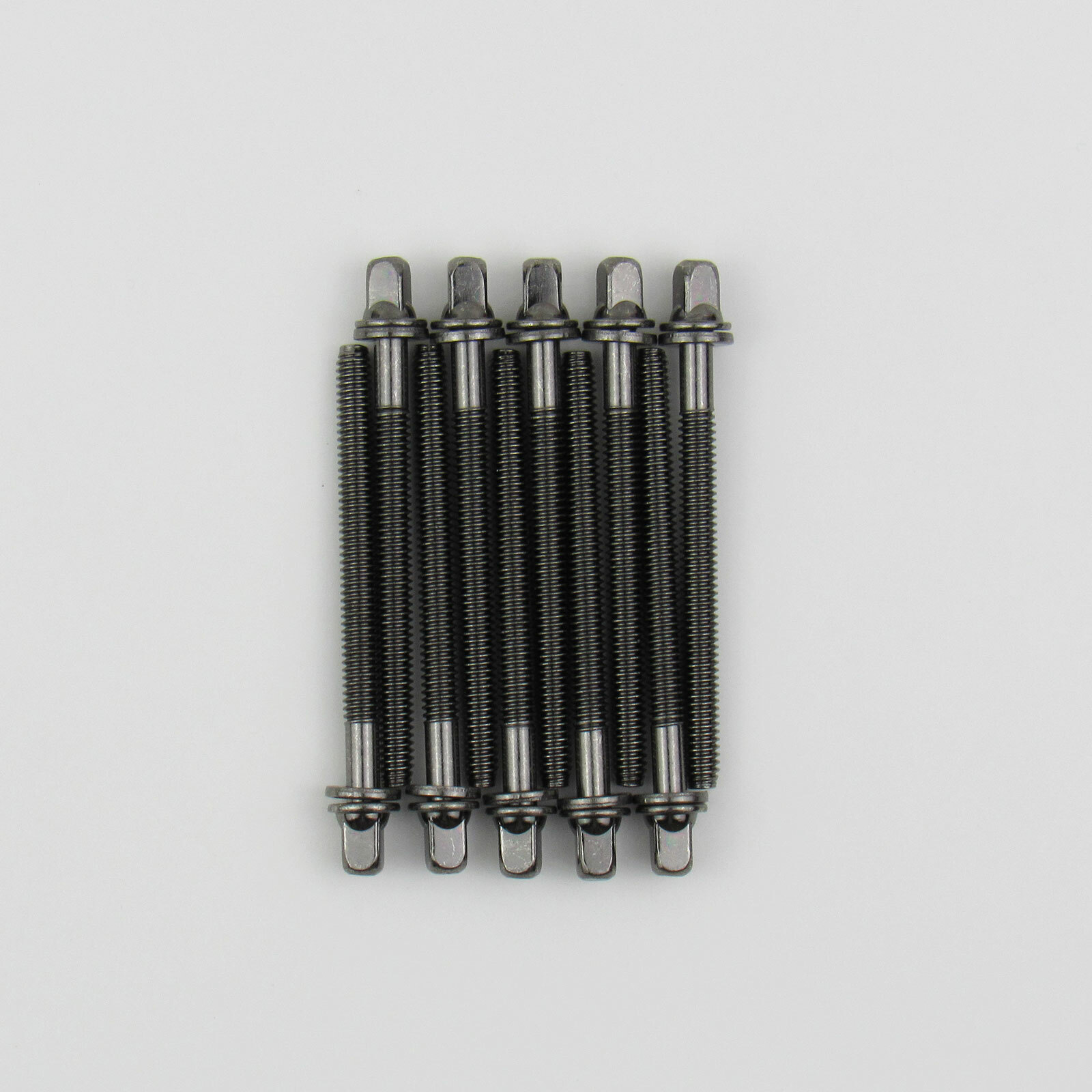 10 Drum Tension Rods 63mm(2 1/2") Black Nickel Plated w/ Washers Diameter 7/32"