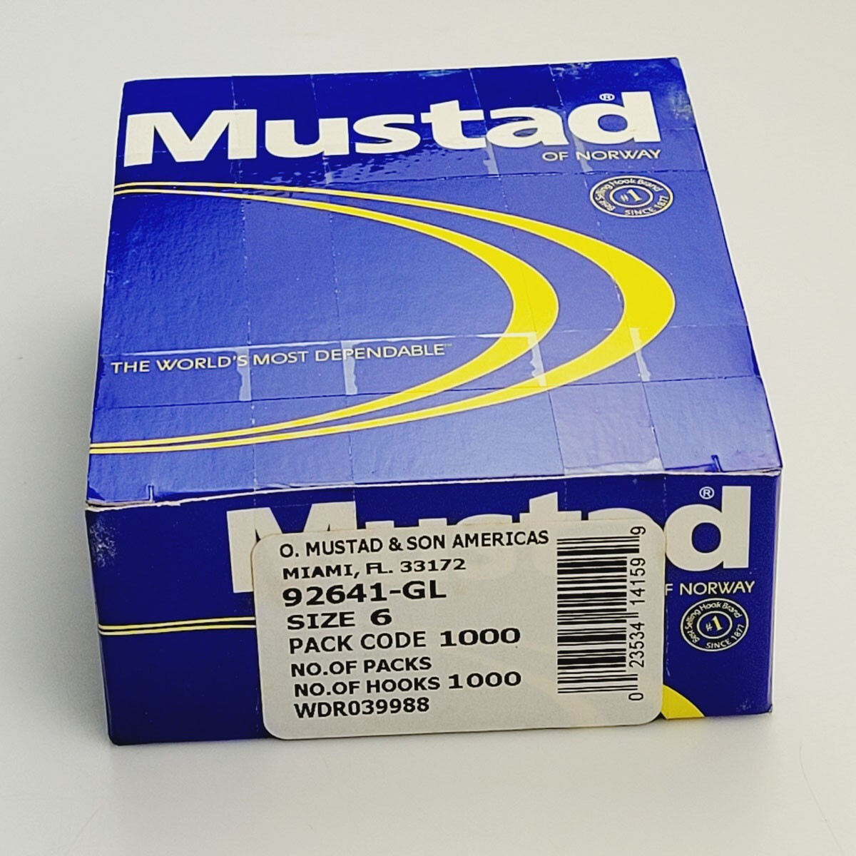 1000 Mustad Gold Baitholder Hooks 92641-GL-6-1000 Bulk Sliced Shank Bait Hooks