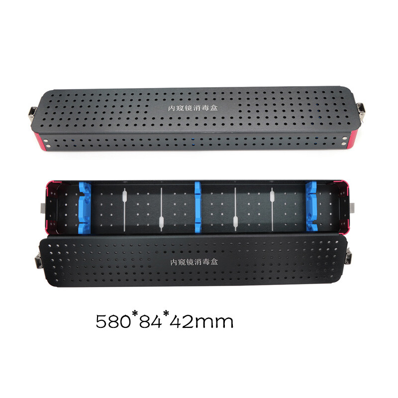 2PC Endoscope sterilization tray box Disinfection box for Surgical Instruments