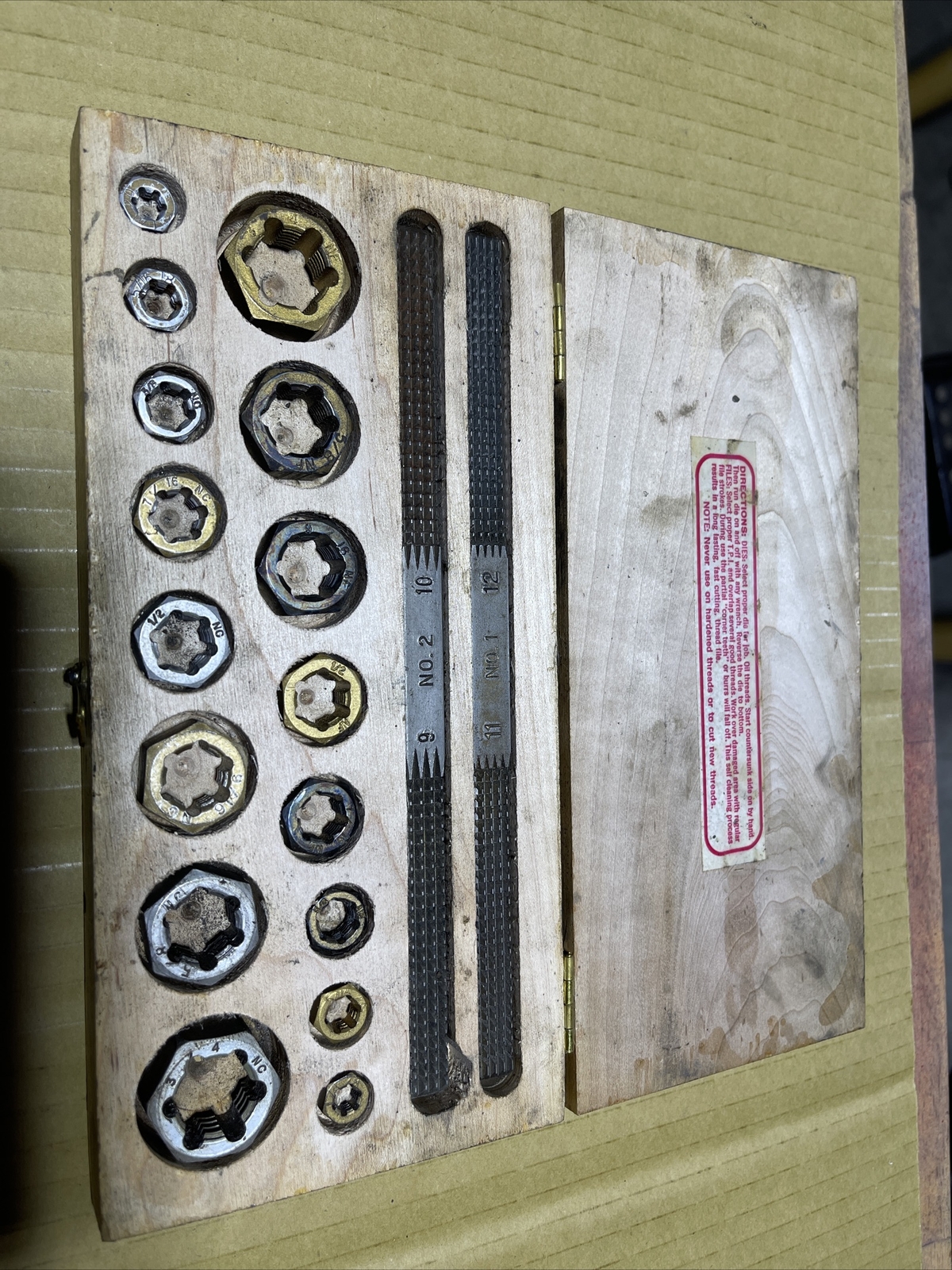 Jawco Die and File set no. 1278 Vintage