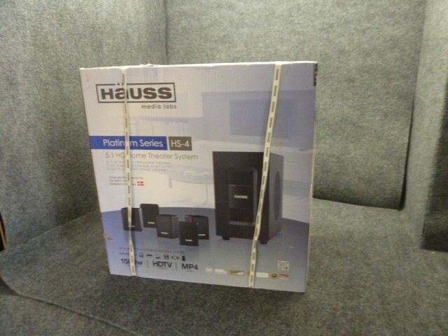 HAUSS MEDIA LABS PLATINUM SERIES HS-4 5.1 HD HOME THEATRE SYSTEM 1500W