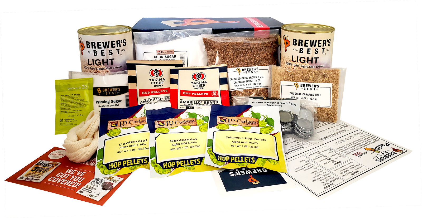 Pacific Coast IPA Beer Ingredient Kit for Home Brew Beer Making