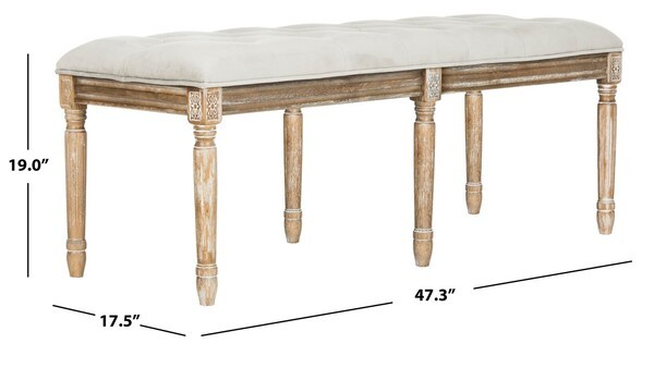 Safavieh ROCHA TUFTED TRADITIONAL BENCH, Reduced Price 2172764974 FOX6231B