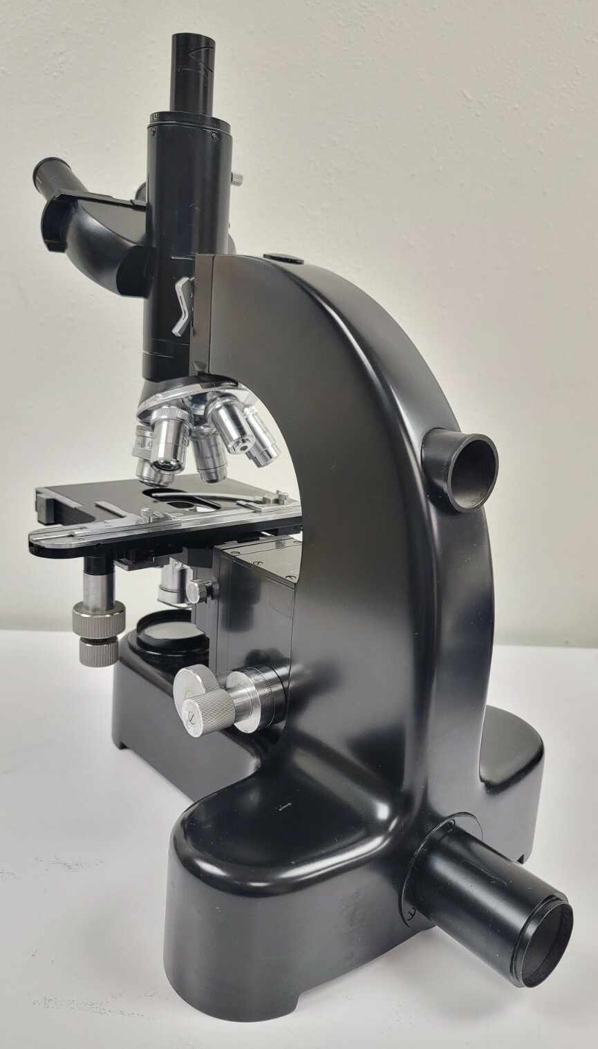 Leitz Wetzlar Ortholux Trinocular Microscope w/ Five Objectives Germany