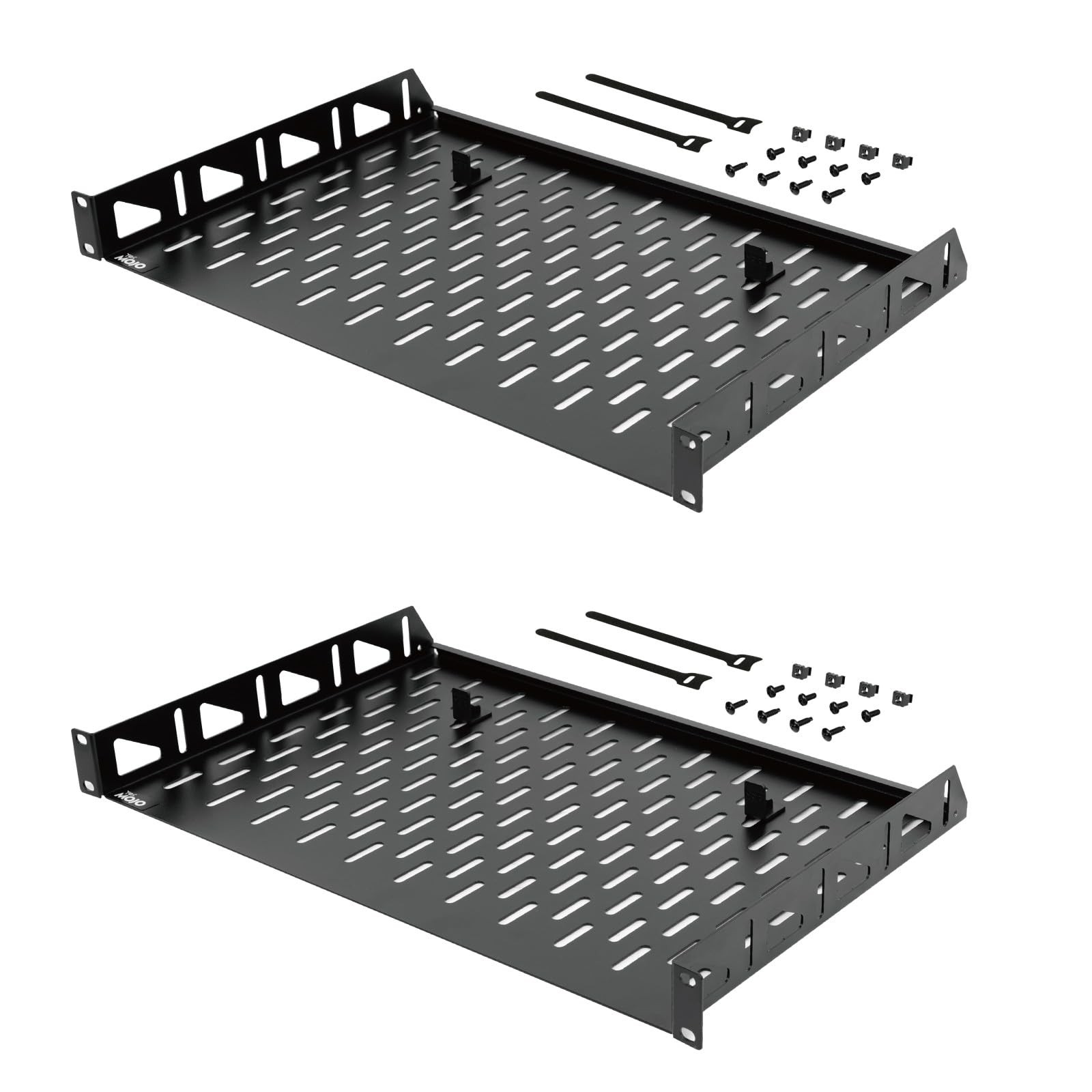 Tecmojo 1U Rack Shelf,19 inch Shelf 12 Depth,Rack 12 in/2pack,