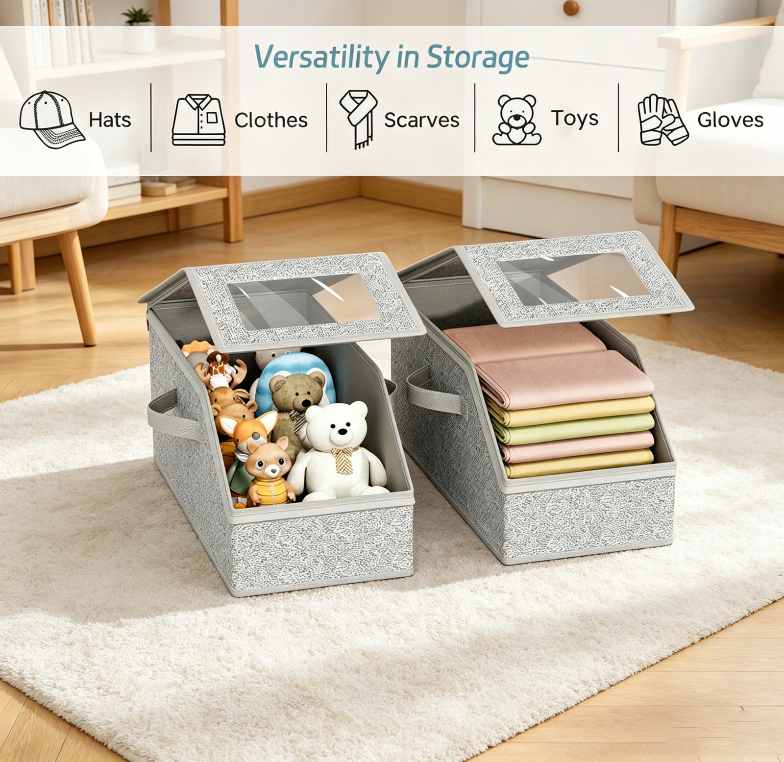 2 Pcs Stackable Hat Storage for Baseball Caps, Holds up to 24 Caps Hat Organizer