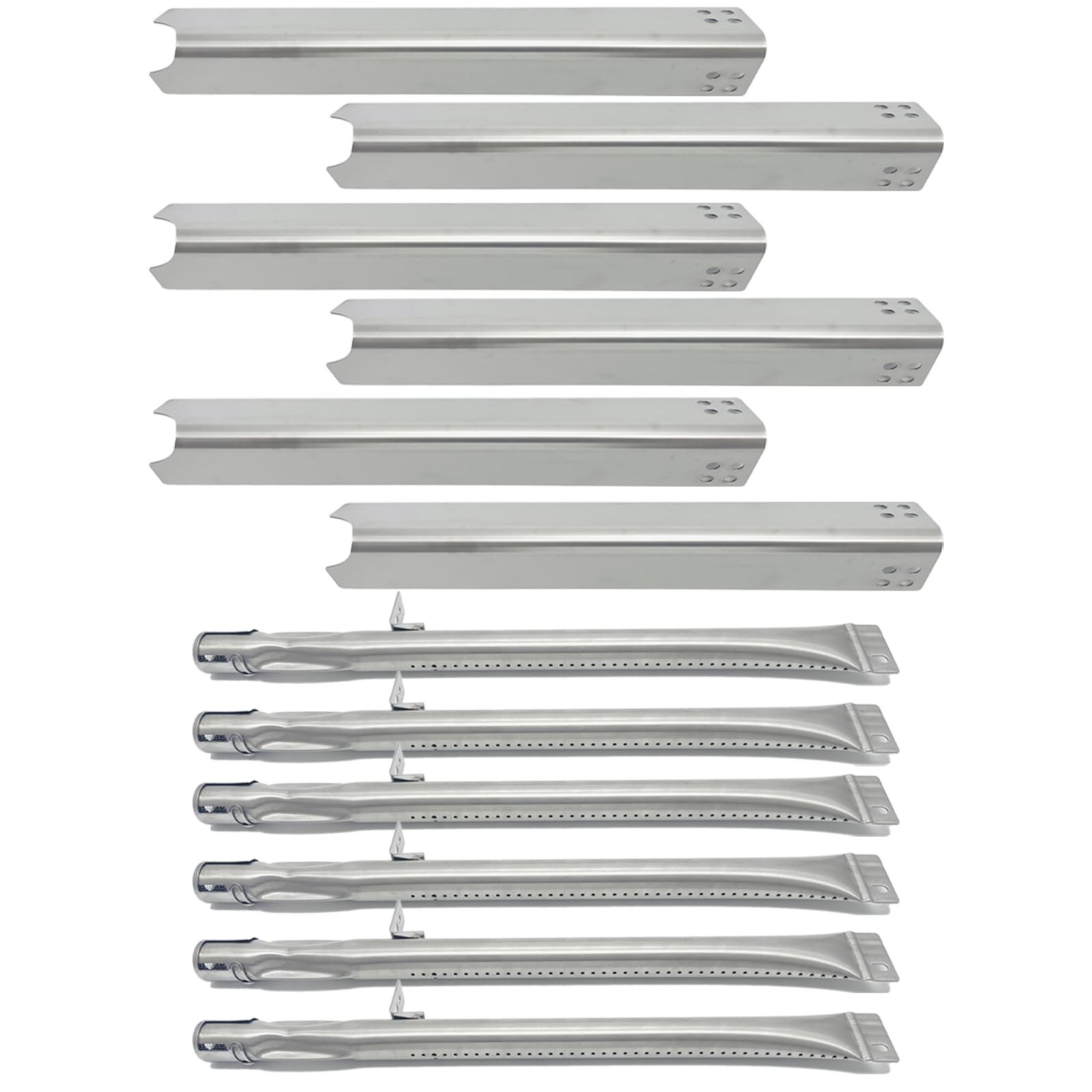 S441 Stainless Steel 6pack 15-1/16" Heat Plate and 16-5/16" Burner Replacemen...