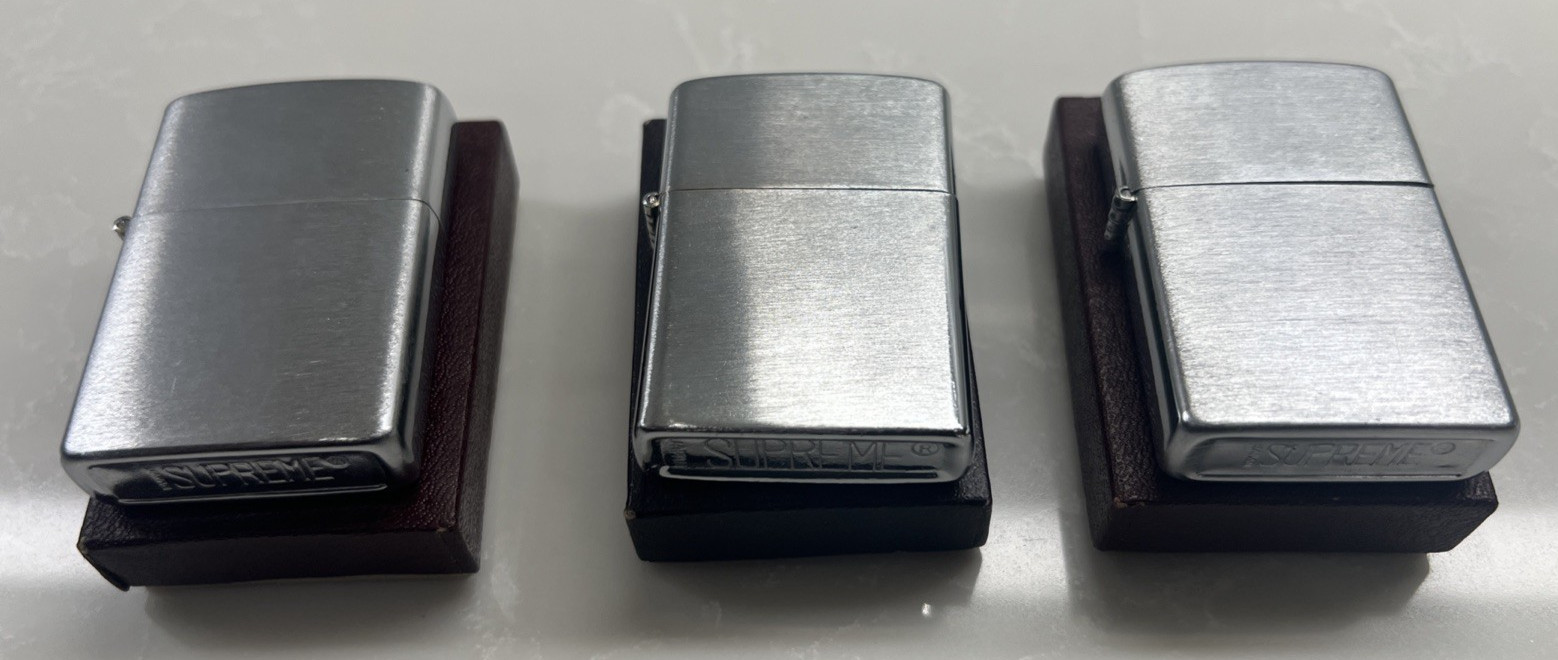 VINTAGE VTG Supreme Japan Lighters w Original Boxes - LOT of 3 IOB
