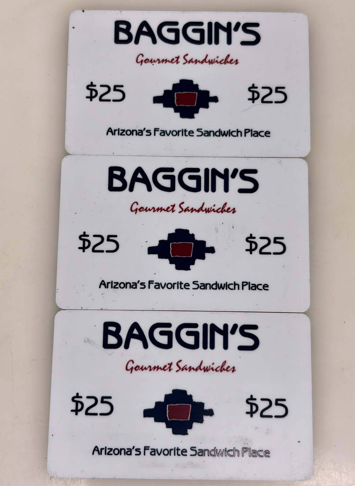Baggin’s Gourmet Sandwiches AZ Gift Cards $75    -  33130