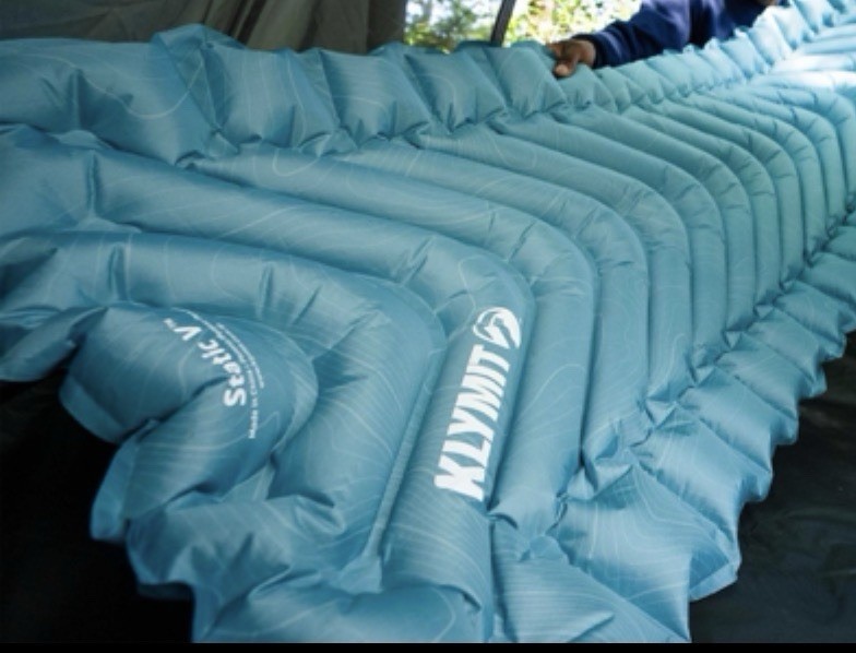Klymit Static V Inflatable sleeping pad and pillow navigator seriespad used once