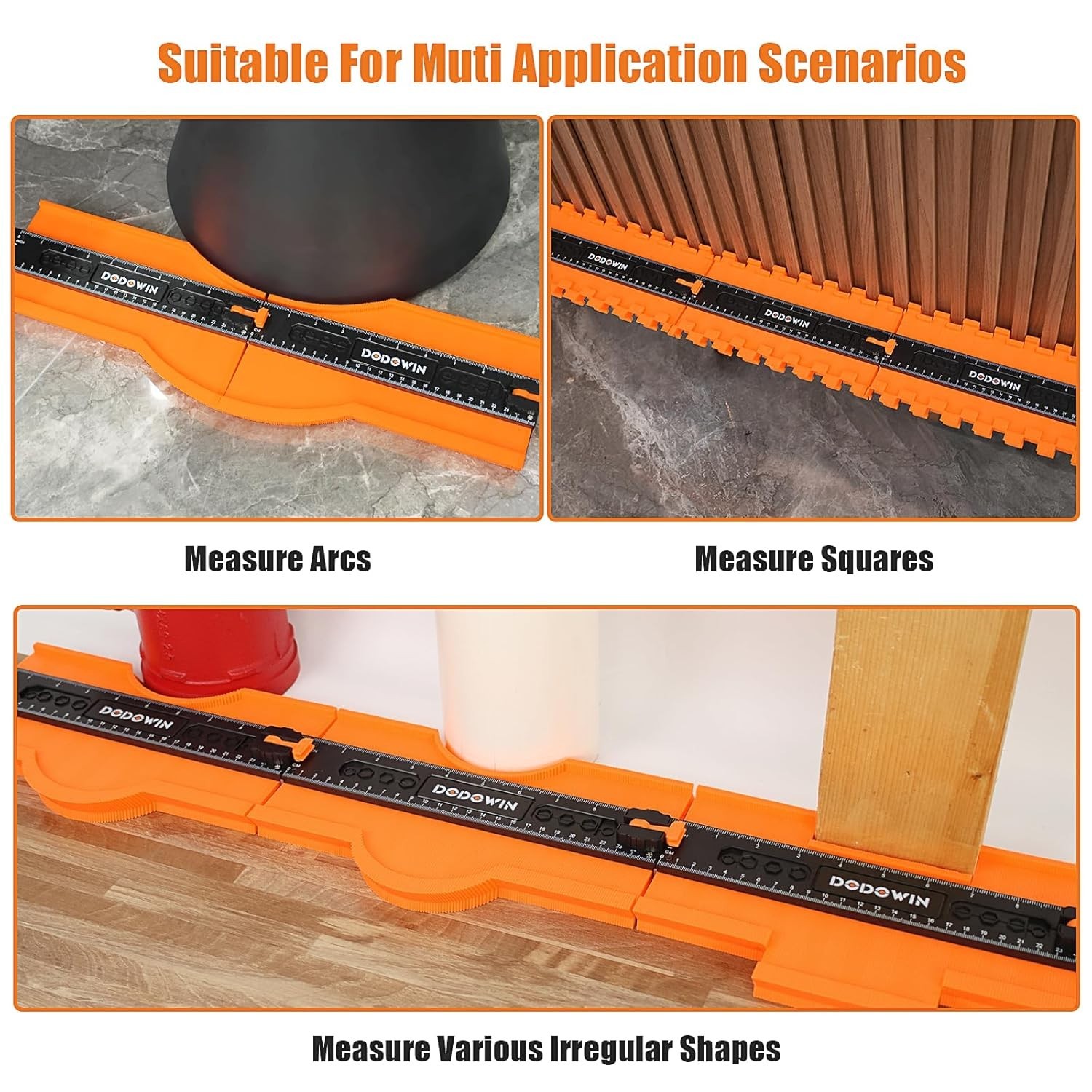 Large 20" Contour Gauge with Lock - Precise Profile Duplicator for Flooring