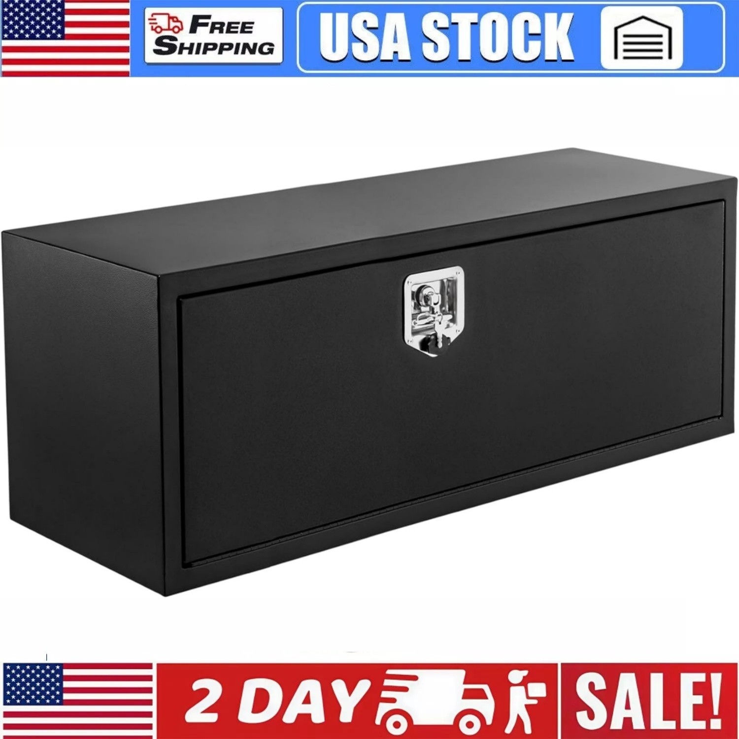 30 in x 18 in x 18 in Tool Box Tool Chest Organizer w/Lock and Keys For Pickup