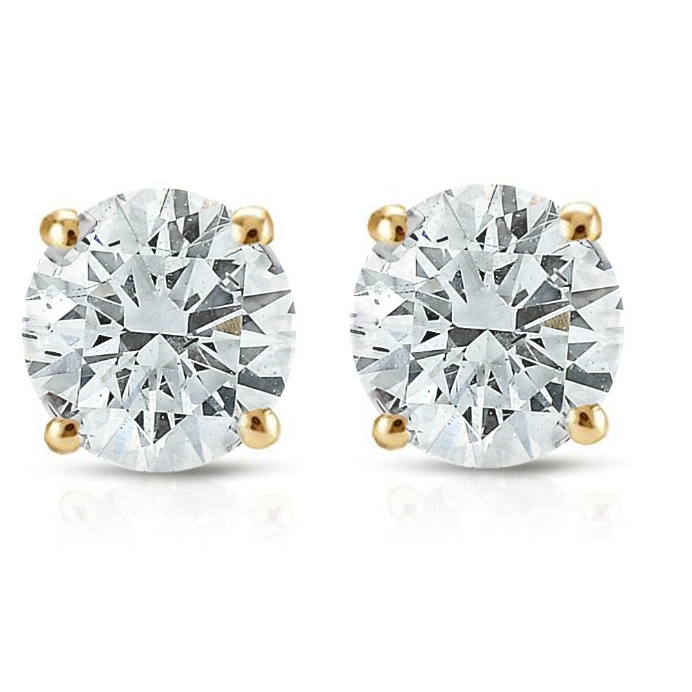 1/2ct Diamond Studs 14K Yellow Gold