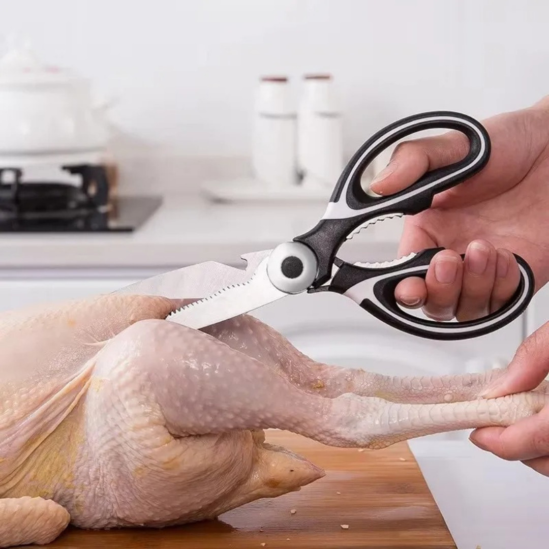 Stainless Steel Kitchen Scissors Multifunctional Fish Poultry Bone Shears Cutter