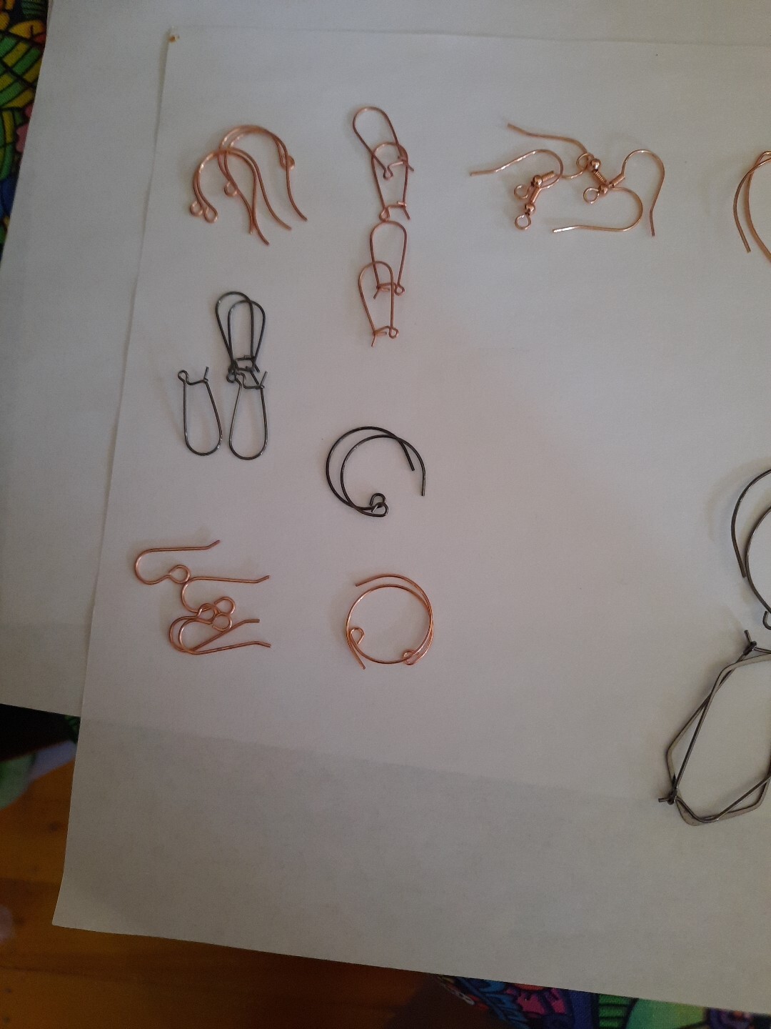 100-piece lot of earring wires jewelry findings 4 kinds   JL 26