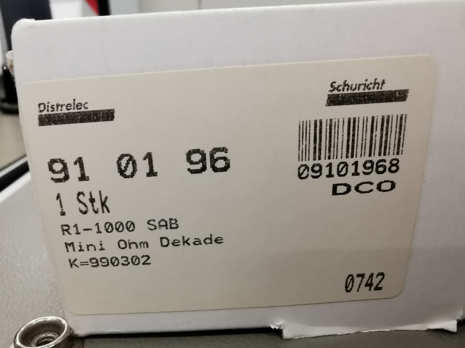Decade Resistiva Cosinus R1-1000 1 %