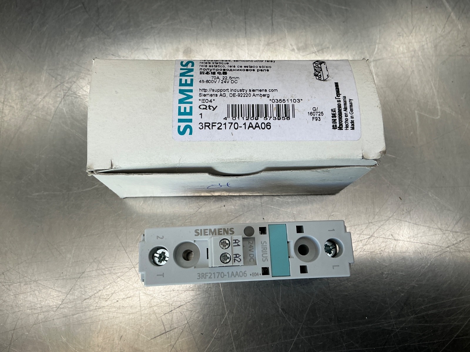 Siemens 3RF2170-1AA06 Solid state Relay 24vdc