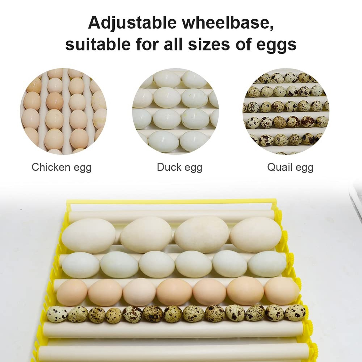 HBtree Automatic Multifunction Incubator Egg Tray Turning Hatcher for Chicken...