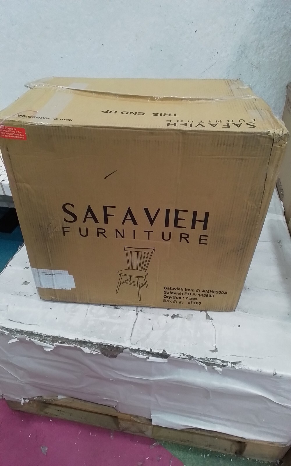 Safavieh PARKER SPINDEL SIDE CHAIR, Reduced Price 2172740721 AMH8500A