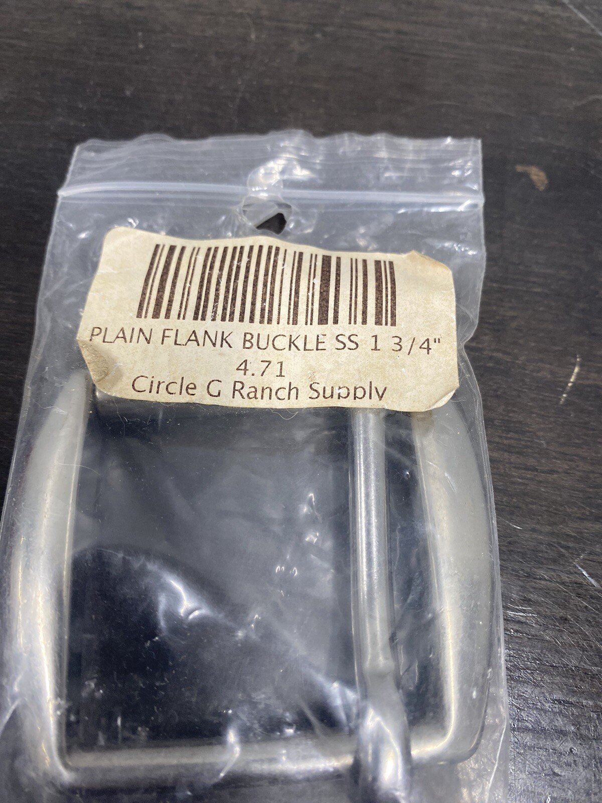 Plain Flank Buckle 1 3/4”.  4.71 See Pictures For Measurements Saddle Equestrian