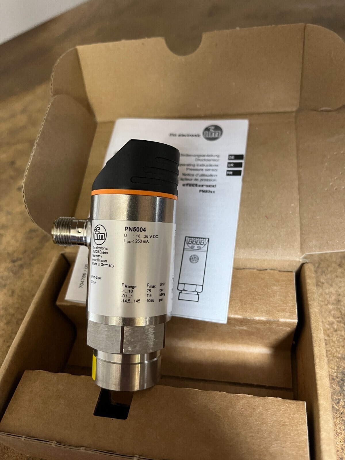 IFM PN5004 Pressure Sensor