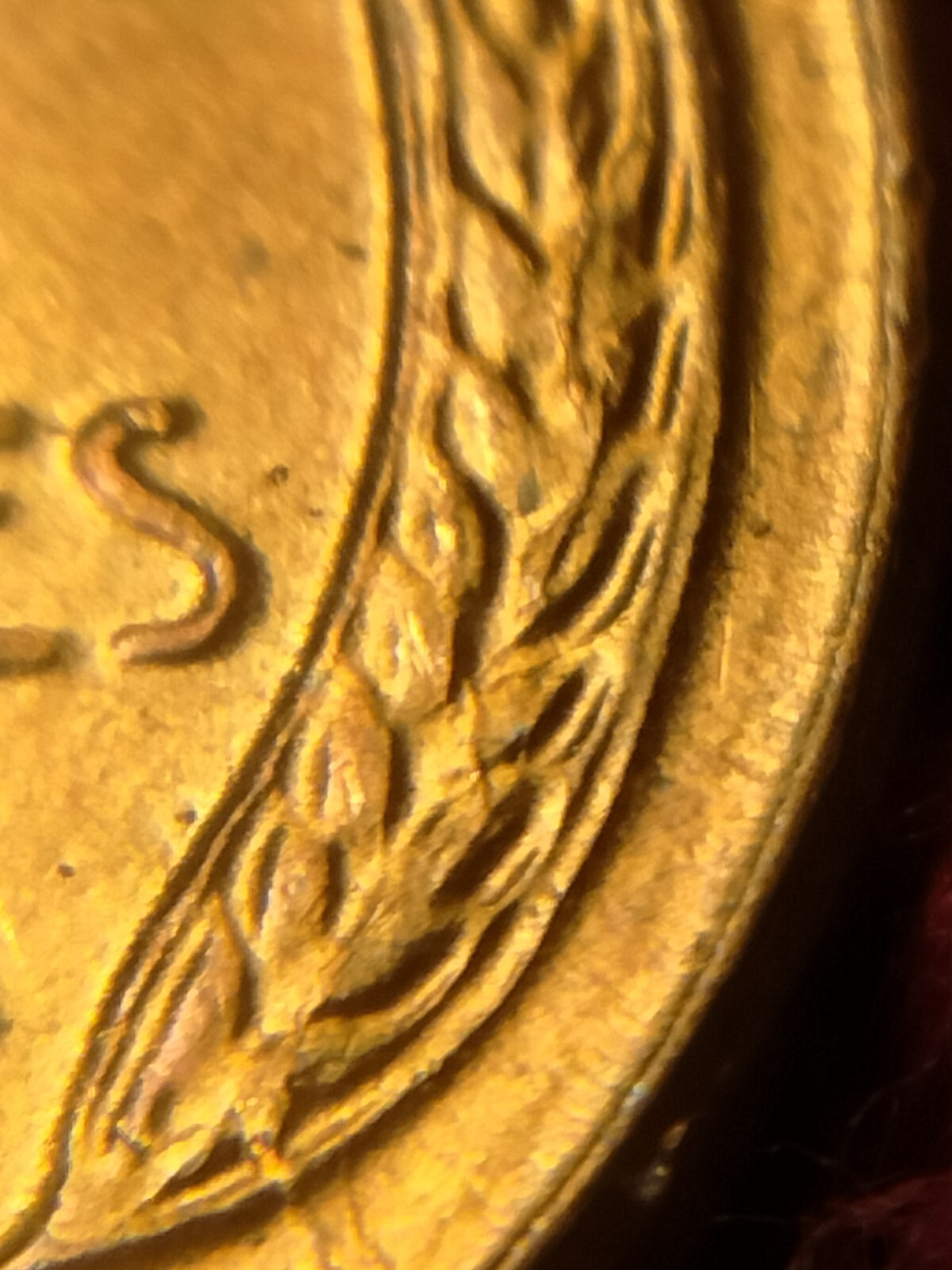 1956 P Lincoln Wheat Cent Retained Die Breaks Die Breaks