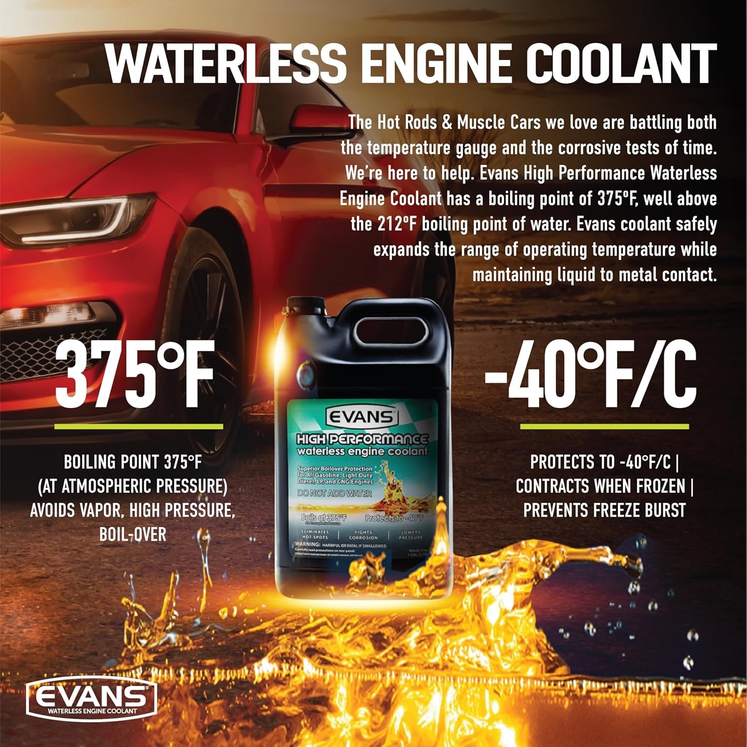 Cooling Systems EC53001 Waterless Engine Coolant 128 fl oz Replacement