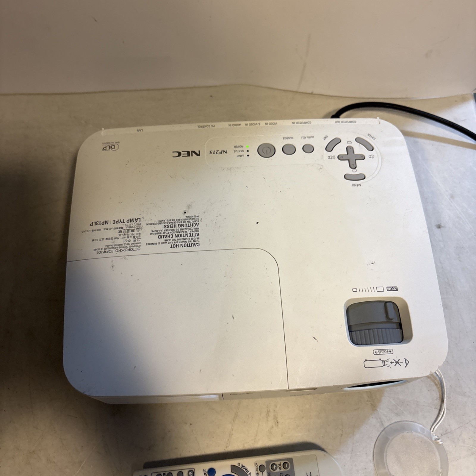 NEC NP215 DLP Engine Compact Mobile Projector. Works Great. W/ Remote