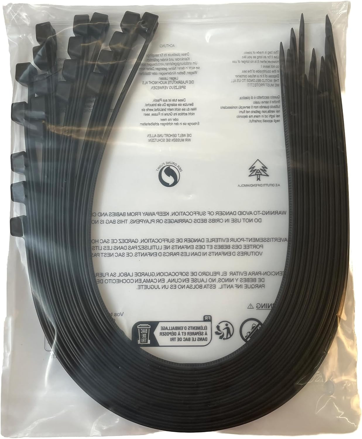 20 Inch Extra Large Zip Ties Heavy Duty for Outdoor Use,250 Pounds Tensile Stren