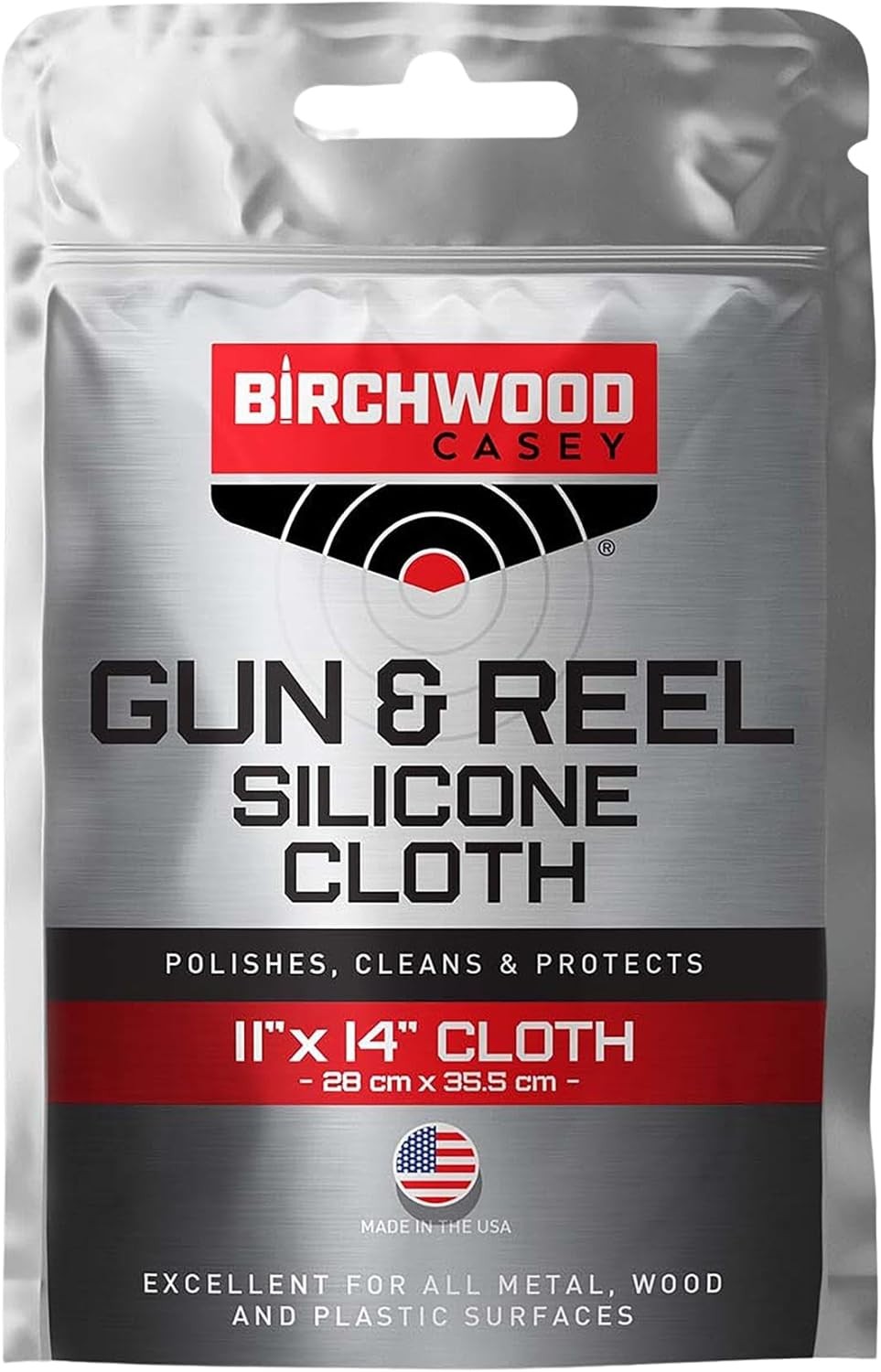Gun & Reel Silicone Single Cloth | Lightweight Cotton 11"x14" Cleaning Rag for