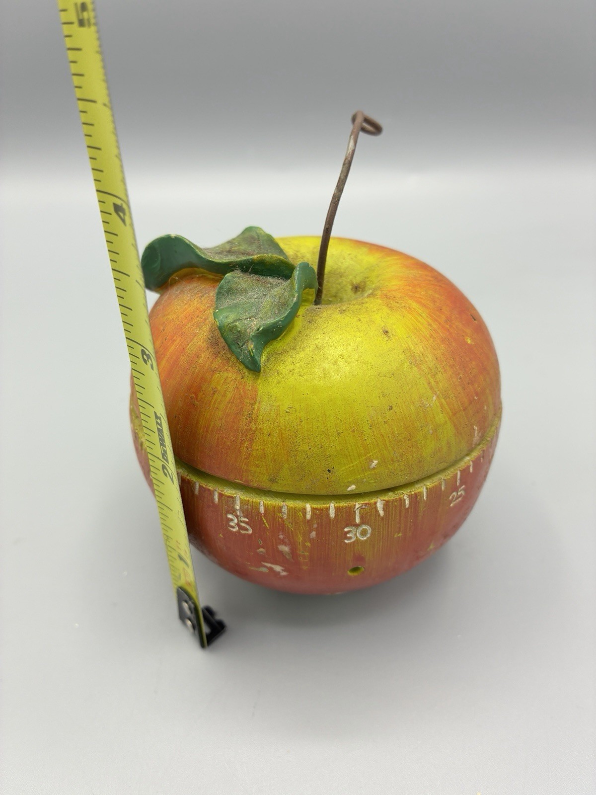 Vintage Kitchen Timer Realistic Apple 1 Hr Time Baking Cooking
